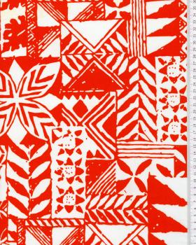 Polynesian fabric MAOHIS Red - Tissushop